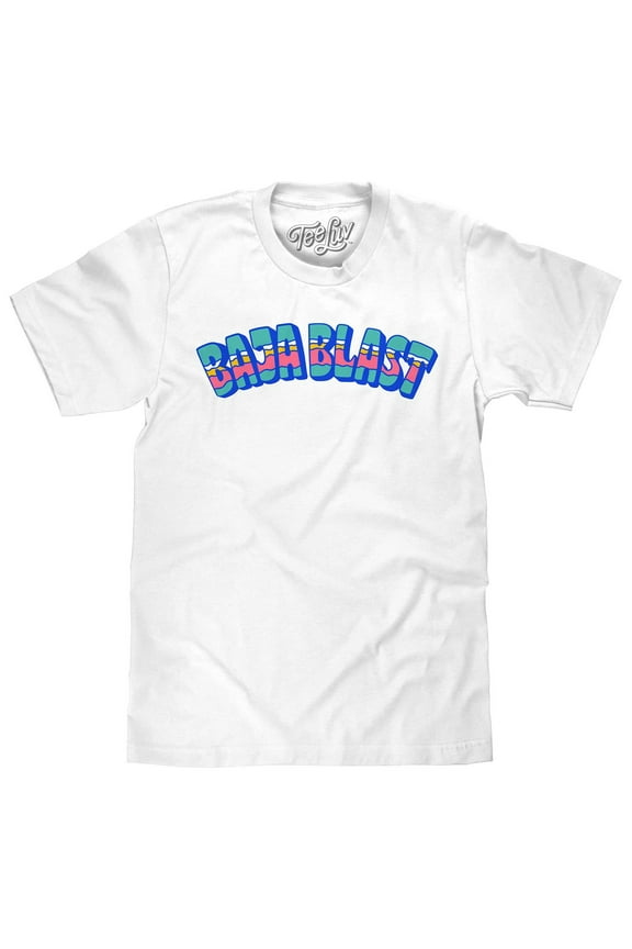 Mtn Dew Baja Blast Soda Tropical Graphic Tee Shirt (Men's) (XXL)