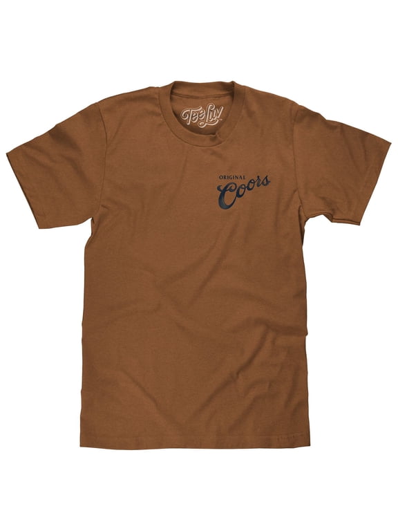 Original Coors Beer Cowboy Bucking Bronco Front and Back Graphic T-Shirt (Men's) (3XL)