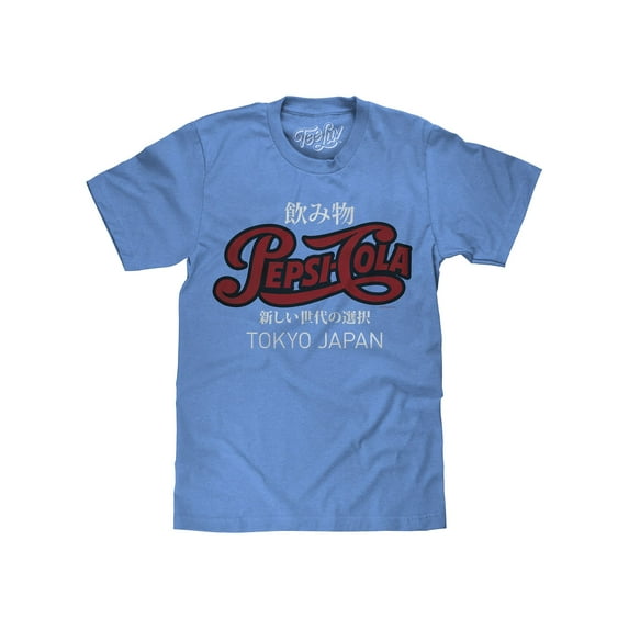 Tee Luv Pepsi Cola Tokyo Japan Light Blue Short Sleeve T-Shirt (Men's) (S)
