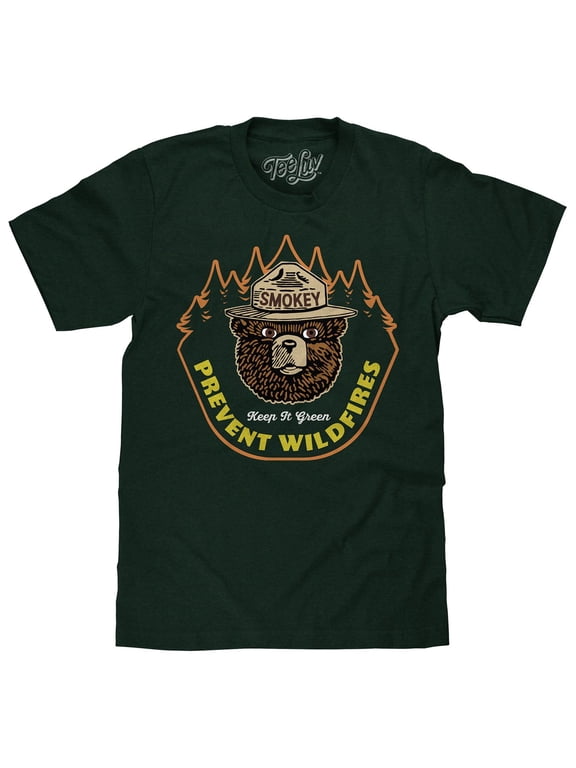 Smokey Bear Keep It Green Prevent Wildfires Graphic T-Shirt (Men's) (S)
