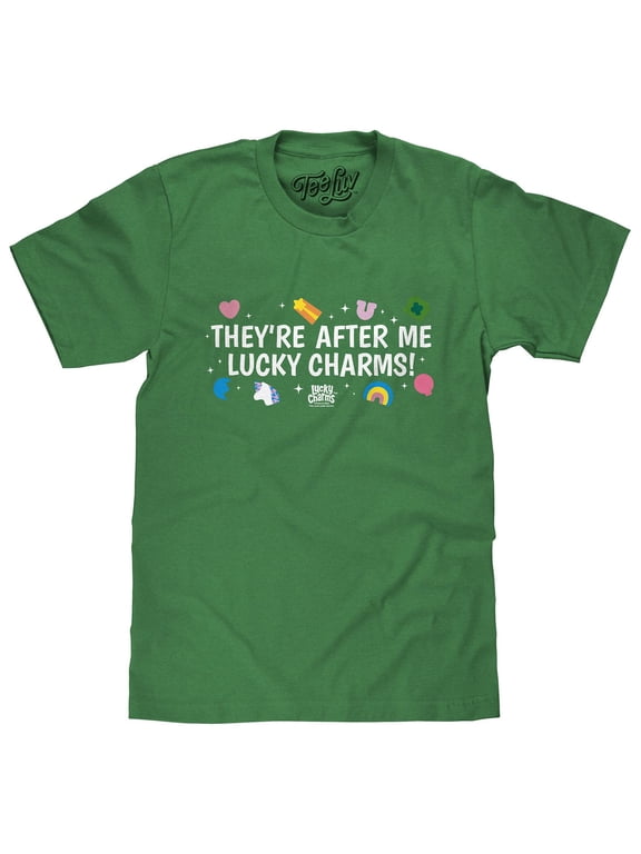 They're After Me Lucky Charms Cereal T-Shirt (Men's) (L)