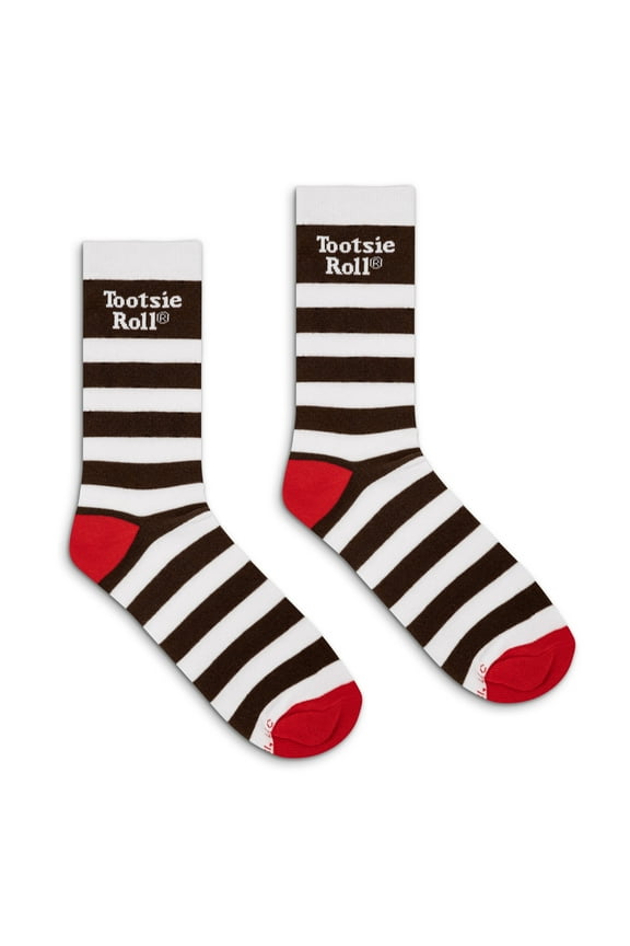 Tootsie Roll Novelty Striped Crew Socks (Men's)