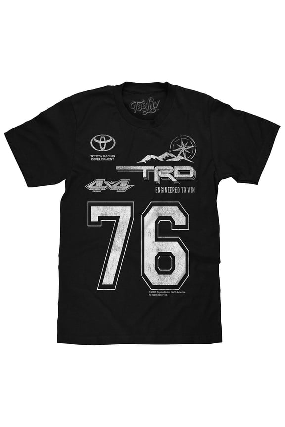 Toyota Racing Development TRD 76 Faded Car Logo T-Shirt (Men's) (XXL)