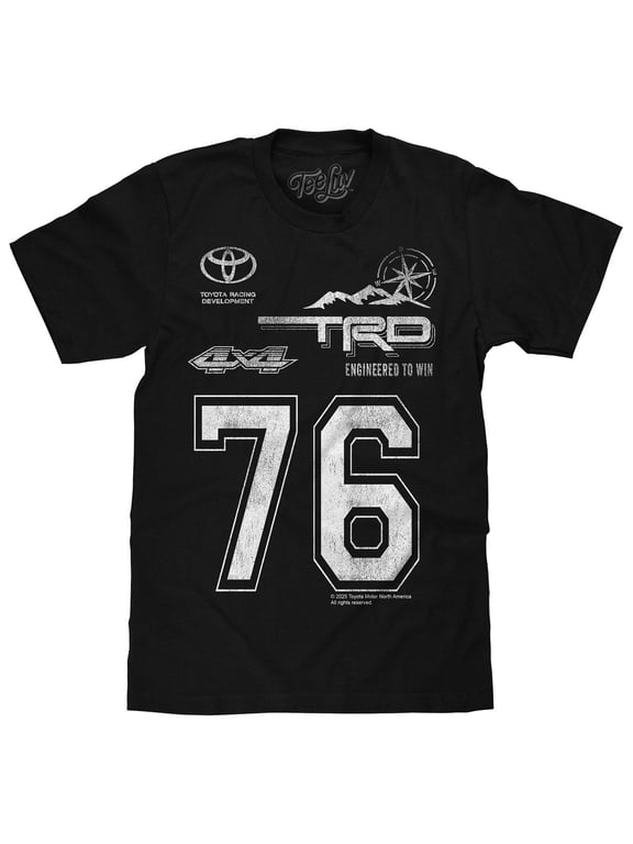 Toyota Racing Development TRD 76 Faded Car Logo T-Shirt (Men's) (XXL)