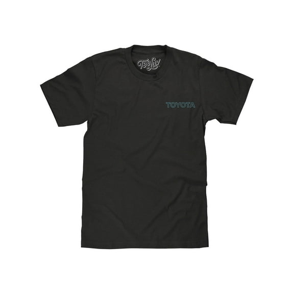 Tee Luv Toyota Supra Front and Back Faded 80s Graphic T-Shirt (Men's) (XXL)