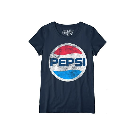 Tee Luv Women's Faded 70s Pepsi Soda Logo Scoop Neck Shirt (3XL)