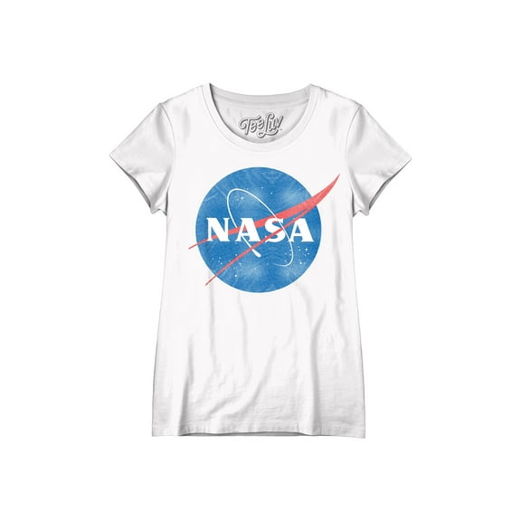 Tee Luv Women's Faded NASA Logo Shirt (S)