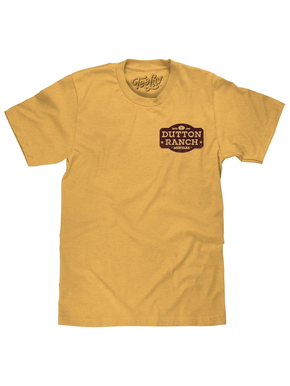 Yellowstone Dutton Ranch Montana Double Sided TV Show T-Shirt (Men's) (XXL)