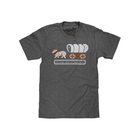 Tee Luv You Have Died of Dysentery The Oregon Trail Video Game T-Shirt (Men's) (3XL)