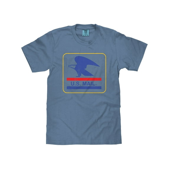 Tee Luv x Comfort Colors Men's USPS U.S. Mail Eagle Logo T-Shirt (M)
