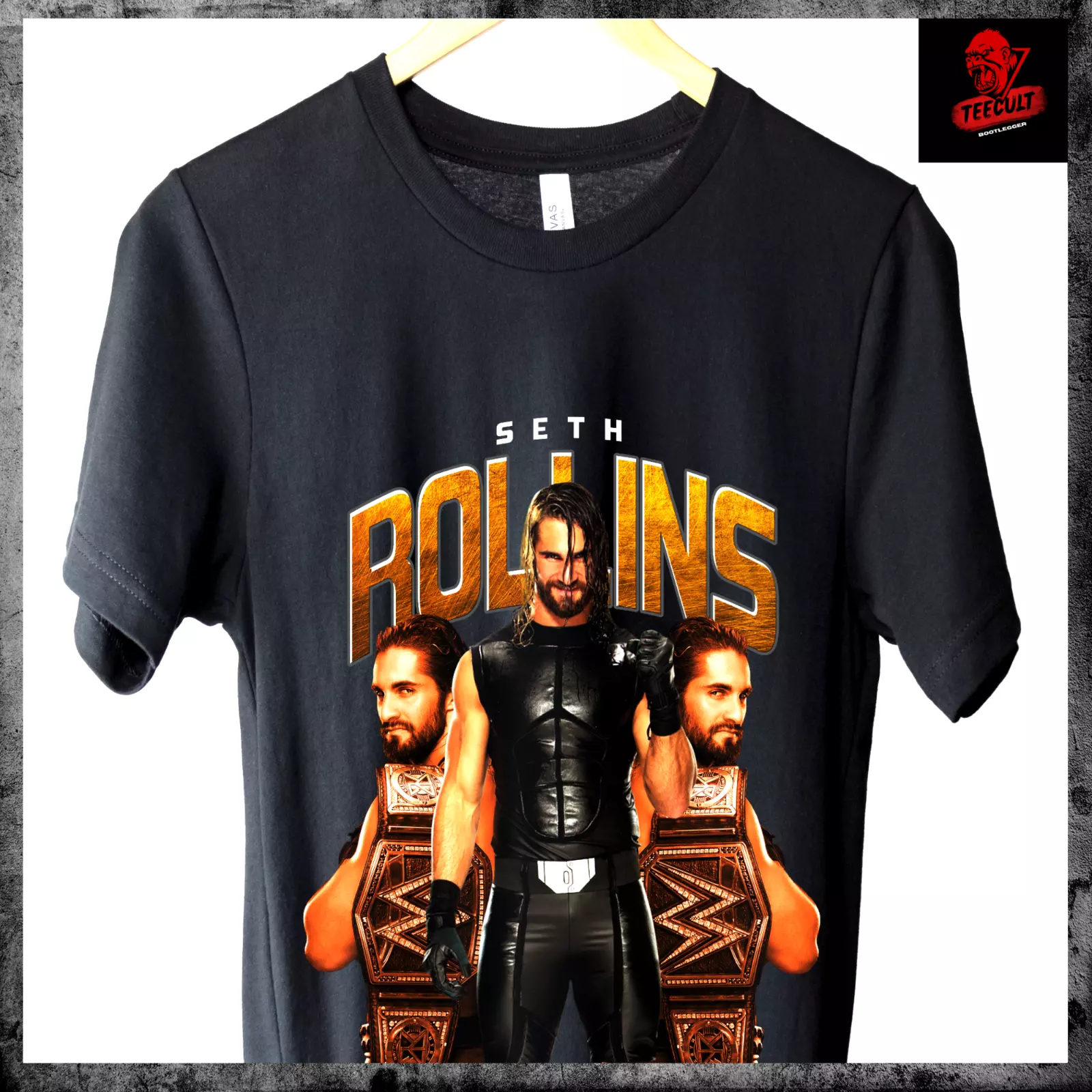 Tee-Oder Brand New - WWE Wrestling SUPERSTARS SETH ROLLINS Heavy Cotton Quality T-Shirt