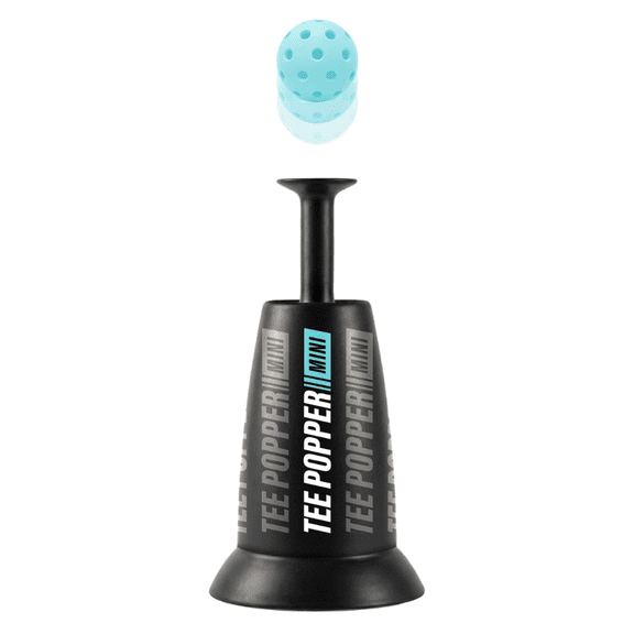 Tee Popper, Durable Nylon Strength, Batting Tee for Perfect Swings, Baseball Training for Hitting Without a Pitcher 3 Popper Ball Included