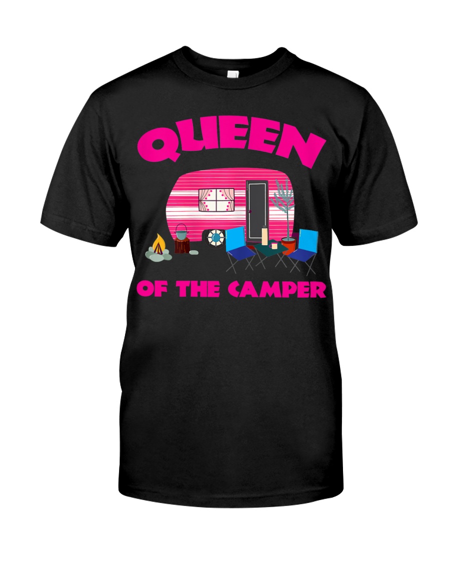 Tee Queen Of The Camper Funny Camper Classic TShirt for Men and Women