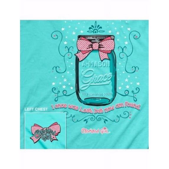 Tee Shirt-Cherished Girl: A Mason Grace-XX Large-Turquoise