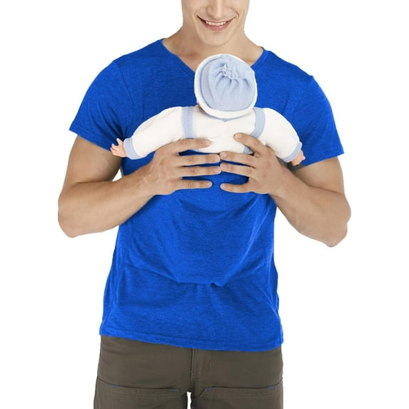 Tee Shirts Mens Mens Kangaroo Carrier Shirt, Dad Shirt Carrier Kangaroo Shirt for Dad V Neck Short Sleeve Kangaroo T Shirt