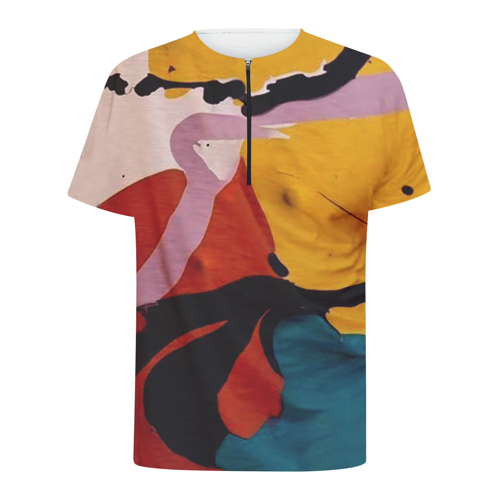 Tee Shirts for Men Graphic Tees Men's Shirt Short Sleeve 3D Digital ...