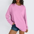thumbnail image 1 of Tee Shirts for Women Fall Casual Long Sleeve Button Shirts Sweatshirt Top Pullover, 1 of 8