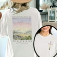 thumbnail image 1 of Tee T-Shirt Top God Turns Broken Pieces Into Masterpieces Print Short Sleeve Round Neck White S-5XL, 1 of 4