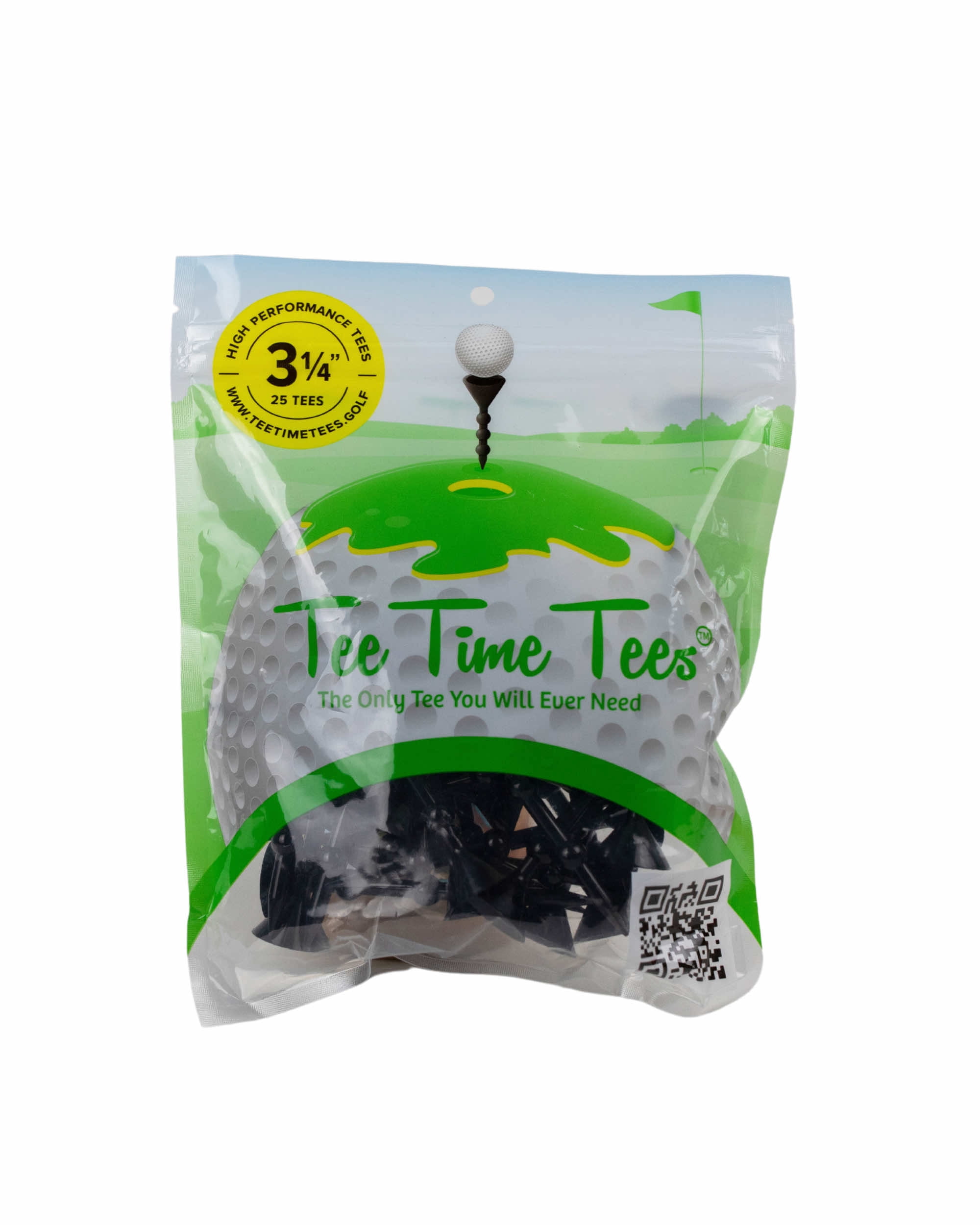 Tee Time Tees Bubble Tees (Pack of 25) Black