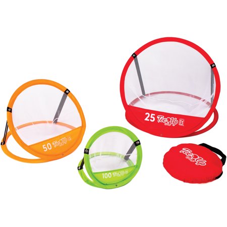 Tee-Up Kids Golf Chipping Net Practice Set, Set of 3, Multicolor