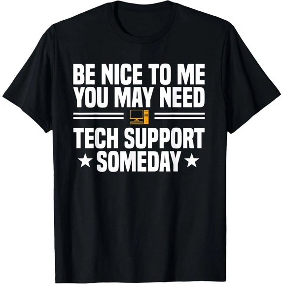 Tee With Tech Support Help Desk It Call Center Agent Be Nice To Me Gift Unisex T-Shirt