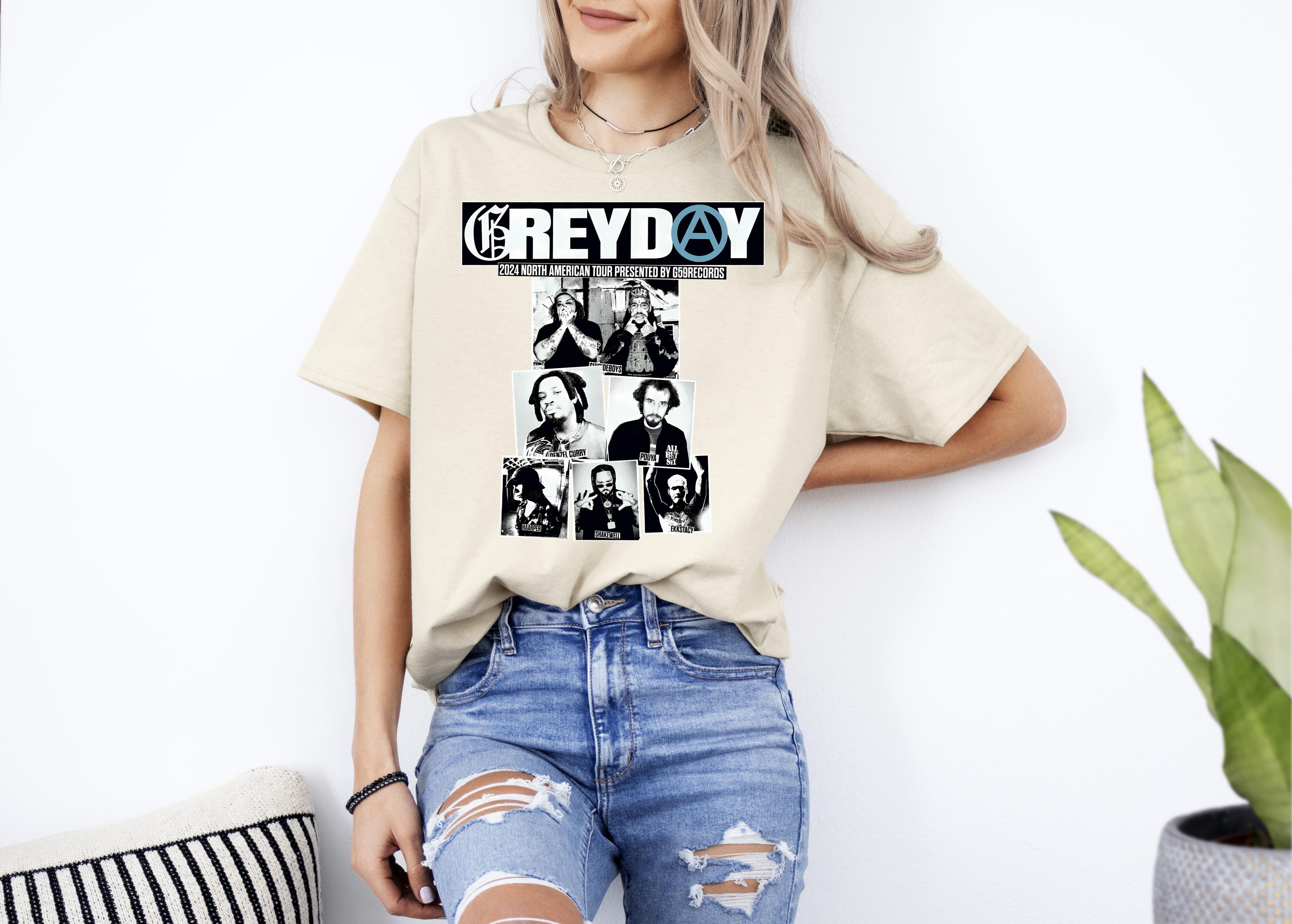 Tee shirt Adults, Greyday Merch, Greyday TSHIRT, Greyday 2024 Tour Up