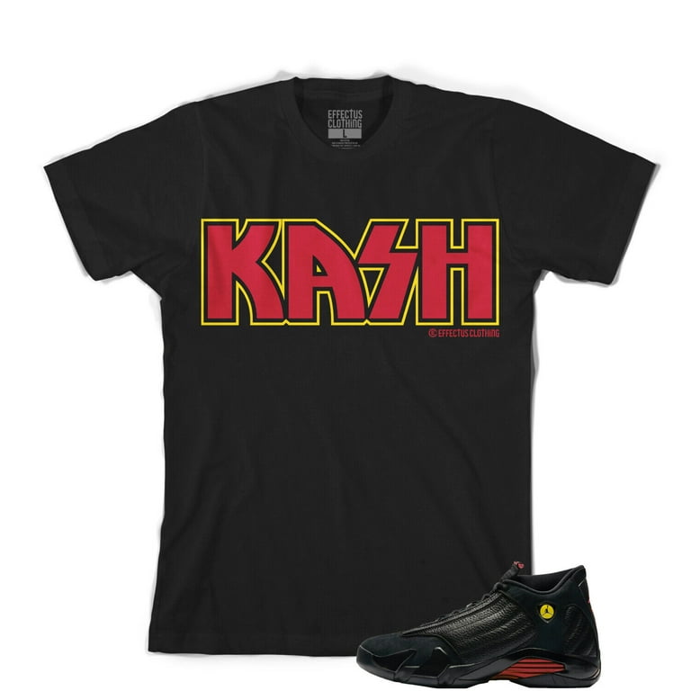 Tee to match Jordan Retro 14 Last Shot Sneakers. KASH Tee Walmart