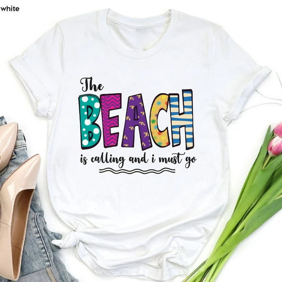 TeeFit The Beach Is Calling And I Must Go Shirt, Beach Shirt, Trip Shirt, Summer Beach Tee, Vacay Mode Shirt, Travel Shirt, Beachy Tee TSHIRT All Size S-5XL