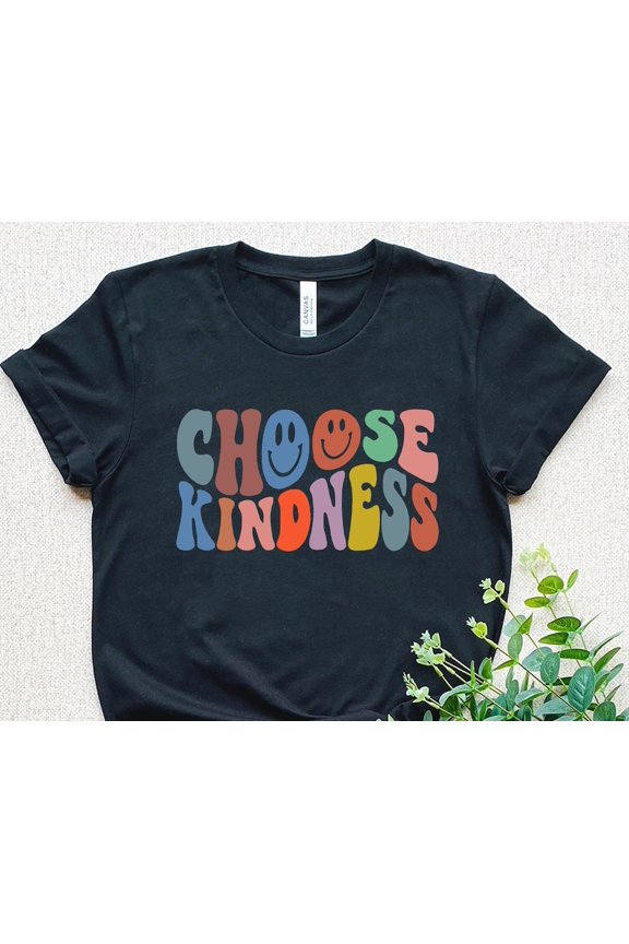 Choose Kindness Shirt, Be Kind Shirt, Smiling Shirt, Positive Shirt, Retro Be Kind Shirt,Boho Kindness Shirt,Boho Rainbow Shirt,Kind Tee TSHIRT All Size S-5XL