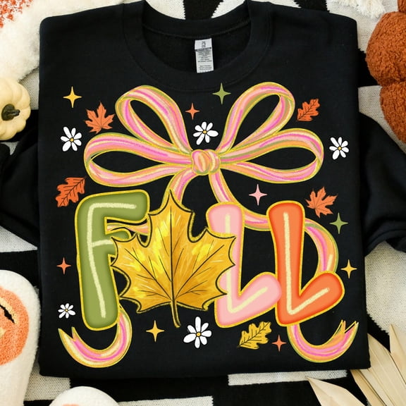 TeeFit Coquette Fall, Fall vibes, Fall Sublimation, Pink Fall, Autumn Season, retro fall, Fall design, Fall Coquette ShirtT-shirt and Sweatshirt All Size S-5XL