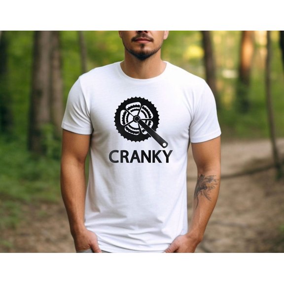 TeeFit Cranky T-shirt - Biking Shirt - Bike Lover Gift - Cyclist Gift Idea - Mountain Bike T-Shirt - BMX Gift - Cranky Rider Tee All Size S-5XL