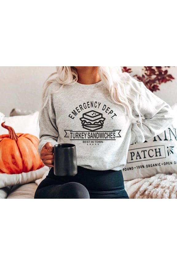 Emergency Nurse Sweatshirt, Er Ed Nurse Sweater Best Turkey Sandwiches, Er Tech Aid Shirt, Emergency Rn Doctor Birthday SWEATSHIRT All Size S-5XL