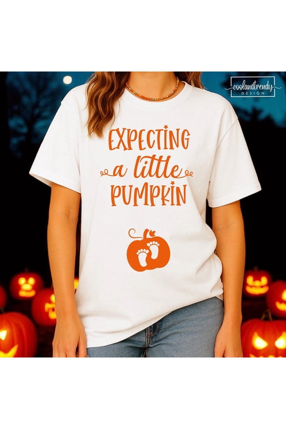 Expecting A Little Pumpkin Shirt Fall Maternity Tee, Pregnancy Reveal Thanksgiving Shirt, Baby Announcement Shirt, New Mom Baby Shower Shirt TSHIRT All Size S-5XL