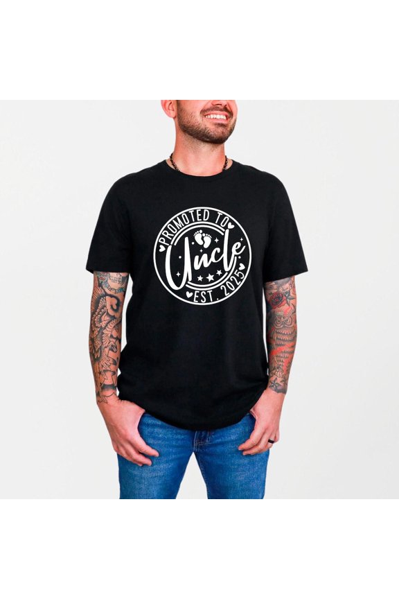 Fathers Day Shirt For Uncle, Promoted To Uncle Est 2025 Shirt, Uncle To Be Shirt, 2025 Uncle Shirt, Men's Clothing, Gift For Future UncleT-shirt and Sweatshirt All Size S-5XL