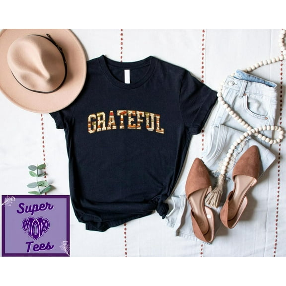 TeeFit Grateful Thanksgiving Shirt: Christian Fall Season Tee T-shirt and Sweatshirt All Size S-5XL
