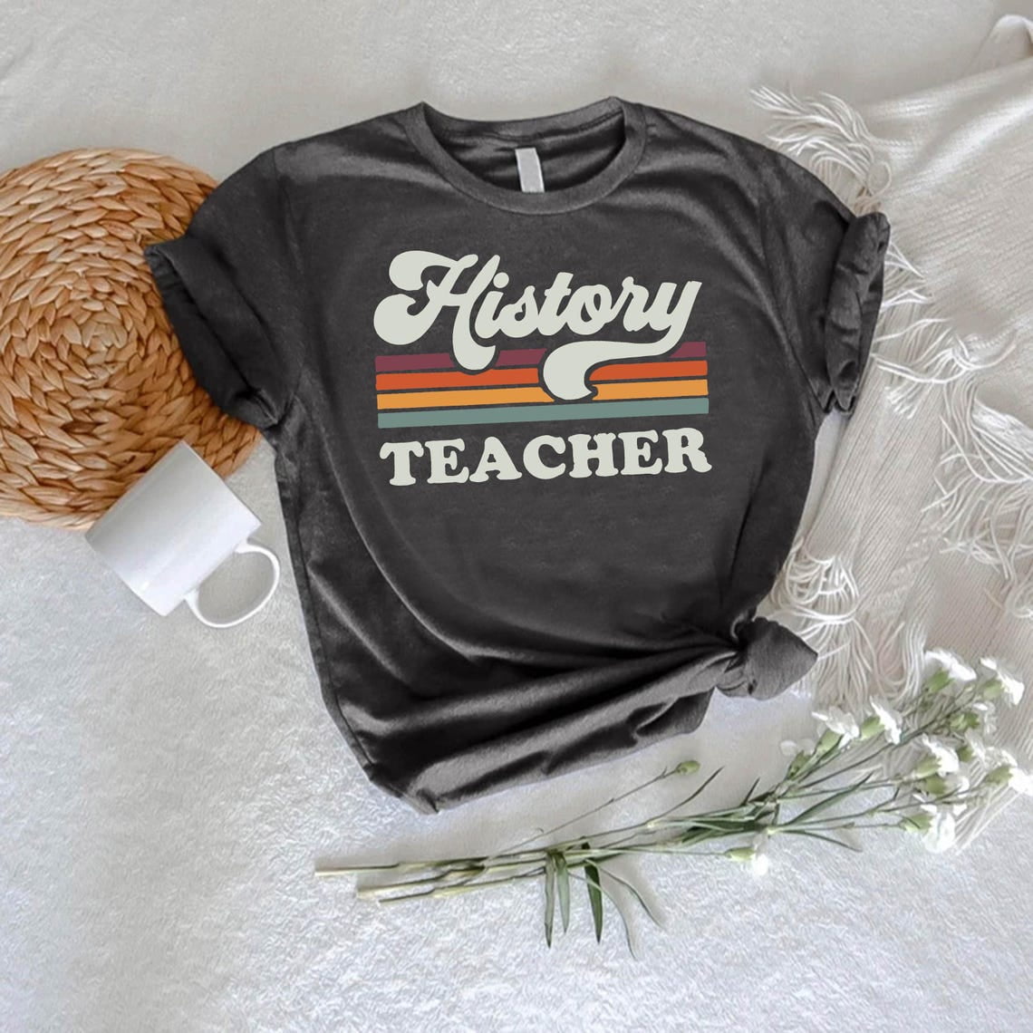Study Tee TeeFit History Teacher Shirt, Retro Teacher Shirt, Social Studies Shirt ...