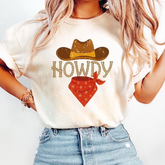 TeeFit Howdy Western Graphic Tee - Boho Southwest Shirt TSHIRT All Size S-5XL