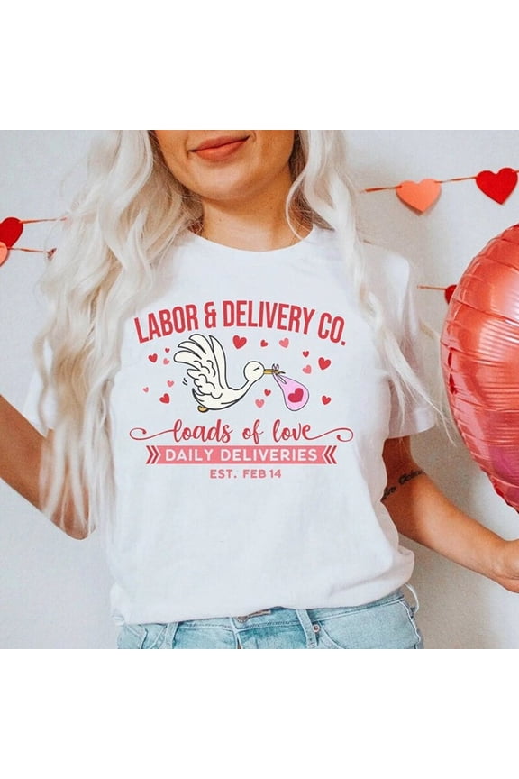 L&D Valentine'S Day Shirt, Labor Delivery Co Nurse Rn Aide Tech Valentine Tshirt, Ob Obstetrics Midwife Rnc-Ob Vday , Nursing Tees TSHIRT All Size S-5XL