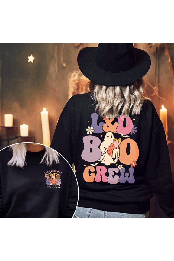 Labor And Delivery Nurse Winter Holiday Shirt, Winter Holiday Ld Nurse Gift, Spooky Nurse Tee, Mother Baby Nurse Nicu Nurse Shirts, Nurse Ghost Shirt TSHIRT All Size S-5XL