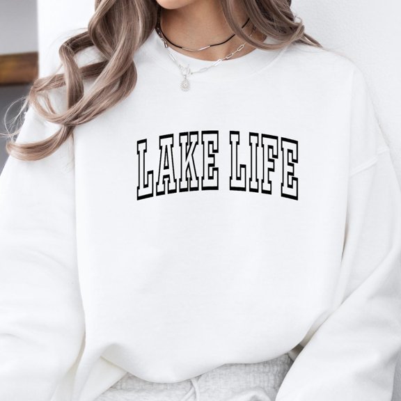 TeeFit Lake Life Sweatshirt, Lake , On The Lake , Travel Sweatshirt, Adventurer, Vacation & Camper Clothing, Camp Sweatshirt SWEATSHIRT All Size S-5XL