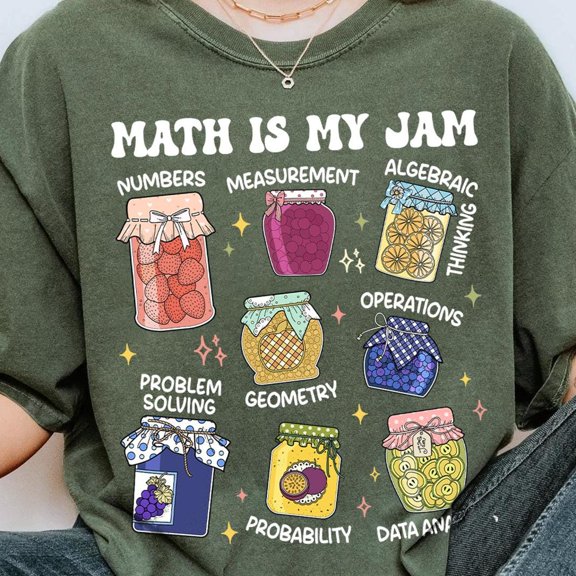 TeeFit Math Teacher Shirt: Retro Mathematics Graphic Tee TSHIRT All Size S-5XL