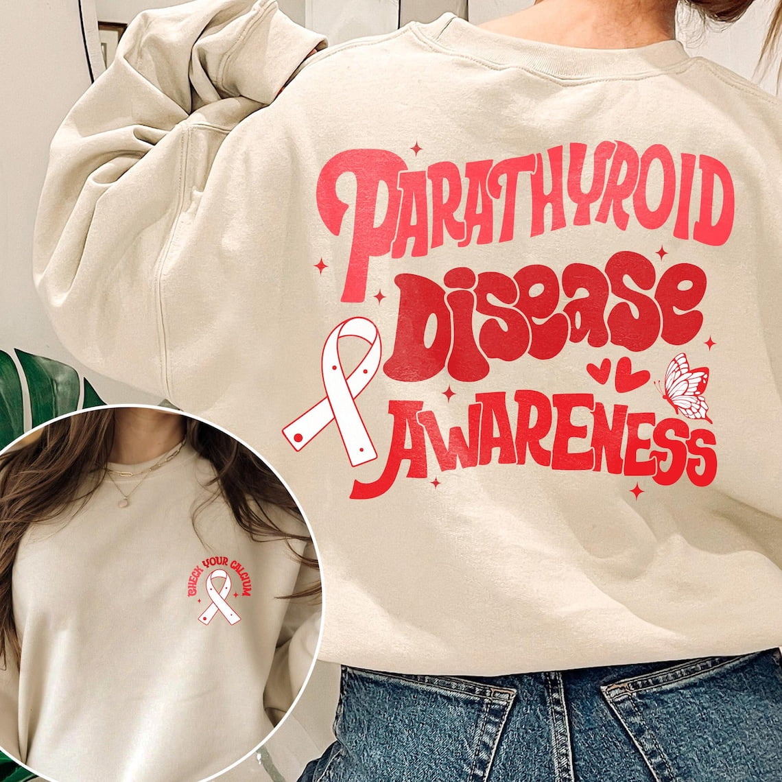 TeeFit Parathyroid Disease Awareness Shirt, Parathyroid Warrior, Red ...