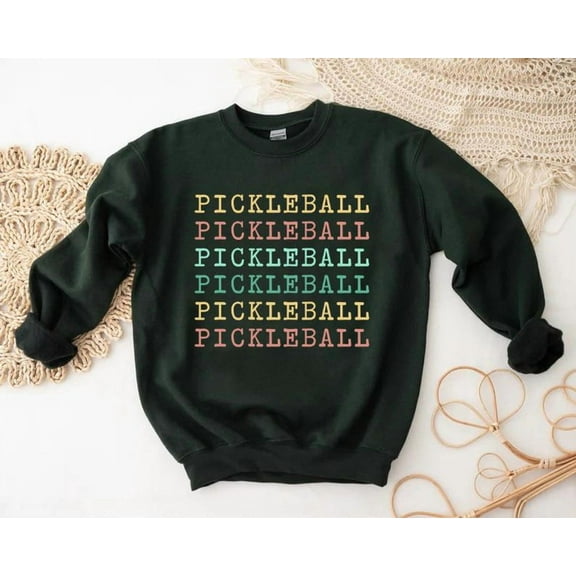 TeeFit Pickleball Sweatshirts Gift for Women, Pickleball Gifts, Pickleball Player Sweatshirt, Sport Lover Game Day Sweater, Pickleball Player GiftT-shirt and Sweatshirt All Size S-5XL