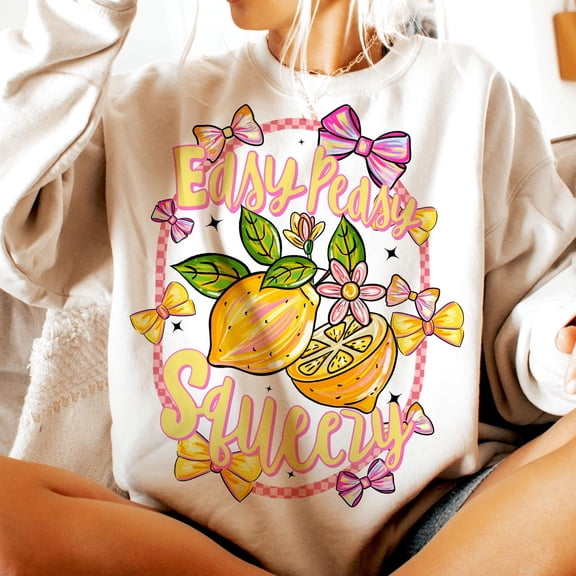 TeeFit Preppy Lemon Summer, Lemon Coquette, Preppy Summer, Girly Summer Shirt Design, Easy Peasy, Lemon Shirt, Lemonade All Size S-5XL