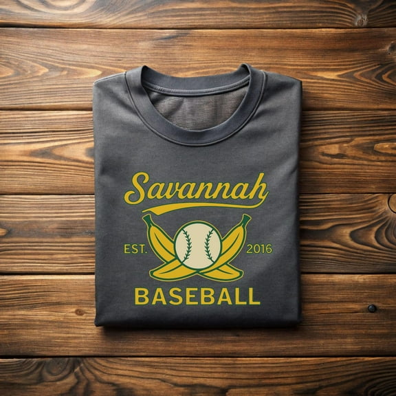 TeeFit Retro Savannah Baseball T-Shirt: Banana Fan Gift, Summer Sports TSHIRT All Size S-5XL