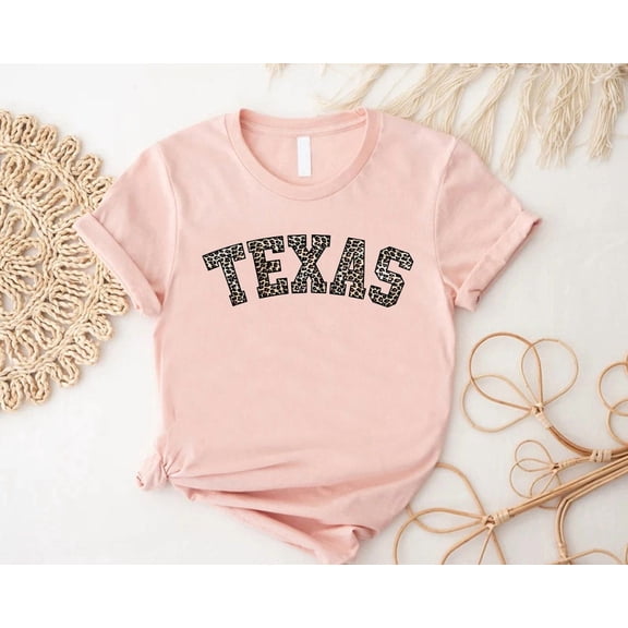 TeeFit Texas Leopard Shirt, Texas Vacation Gift, Texas Women T Shirt, Texas State Tshirt, Texan Girl Gift, Texas Home Shirts, Texas Graphic Tee TSHIRT All Size S-5XL