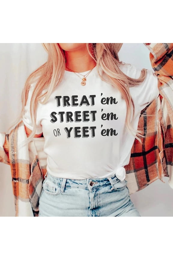 Treat Street Yeet 'Em - Er Nurse T-Shirt, Emergency Room Rn Lpn Tshirt, Ed Nurse Shirt Tee , Er Tech Doctor TSHIRT All Size S-5XL