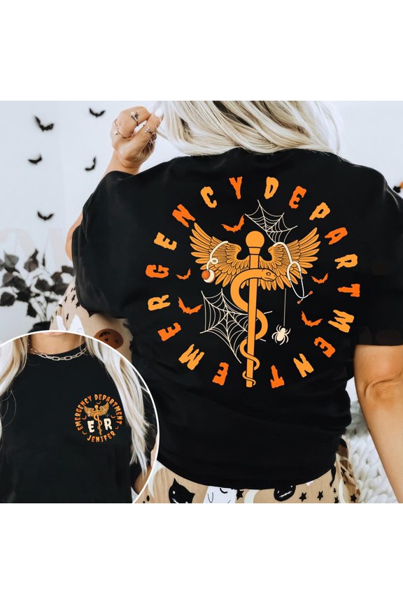 Winter Holiday Er Nurse Shirt, Ed Er Nurse Winter Holiday Shirt, Emergency Department Gift, Emergency Room, Registered Nurse Tshirt,Spooky Nurse Shirt SWEATSHIRT All Size S-5XL