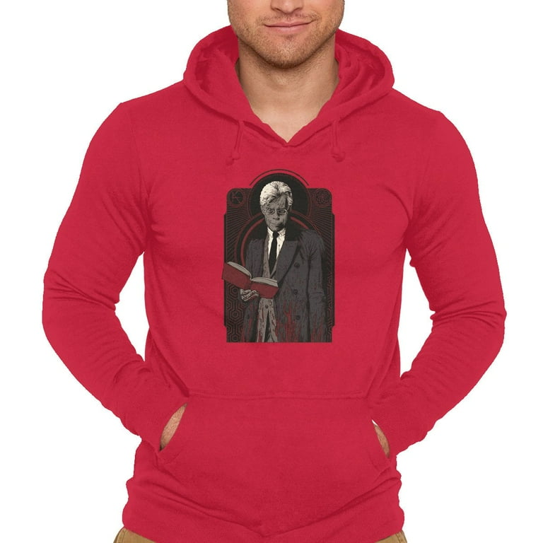 TeeFury Adult Pullover Hoodie Graphic King Writer Horror Red