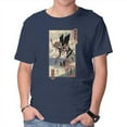 thumbnail image 1 of TeeFury Men’s Graphic T-shirts Eva Ukiyo-E - Anime | Tv Show | Navy | Large, 1 of 6